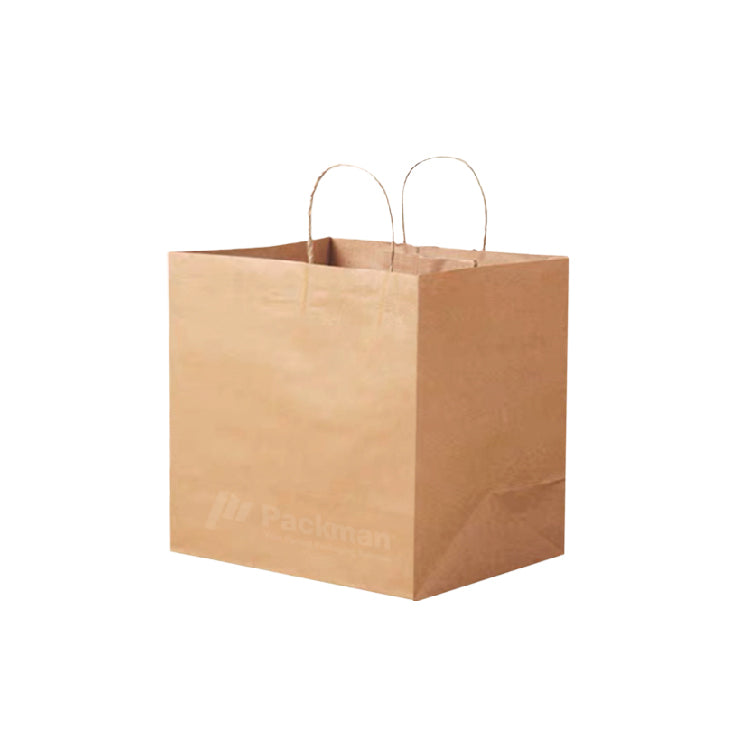 25 x 25 x 25cm Kraft Square Paper Bag (100pcs) – Packman