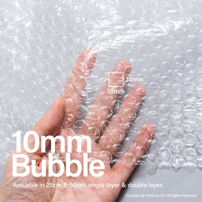 50cm x 100m Pink Bubble Wrap (2 rolls)