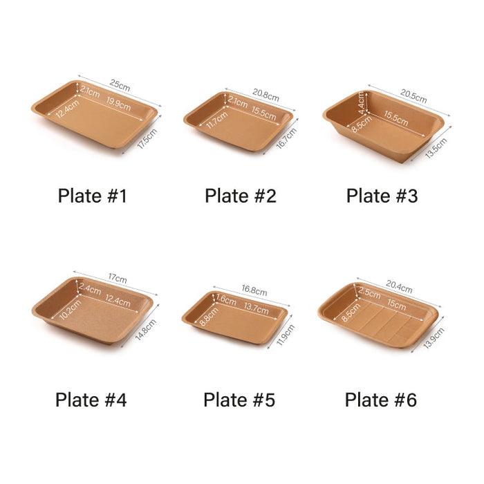 Kraft Tray Plate #4 (600pcs)