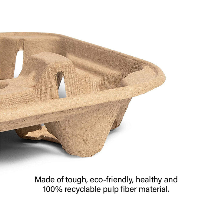 Pulp Fiber Cup Holder (400pcs)