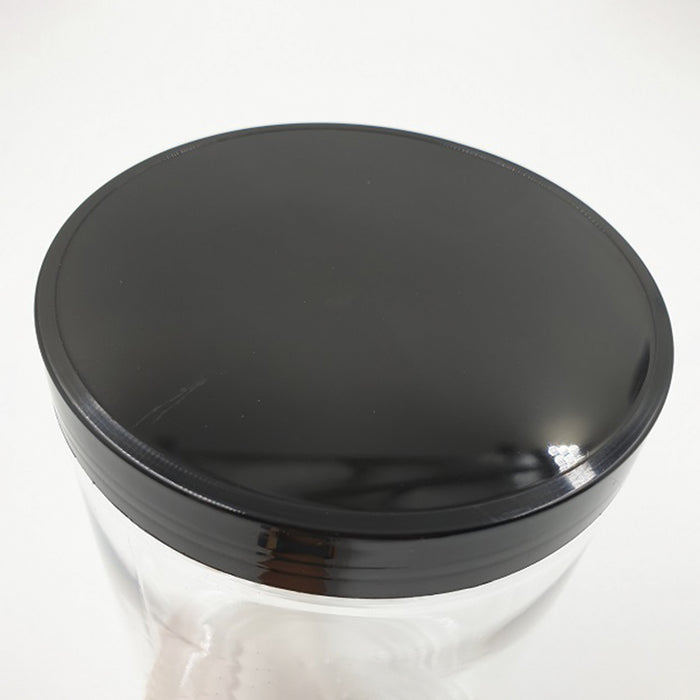 8.5 x 12cm Black Plastic Jar (67pcs)