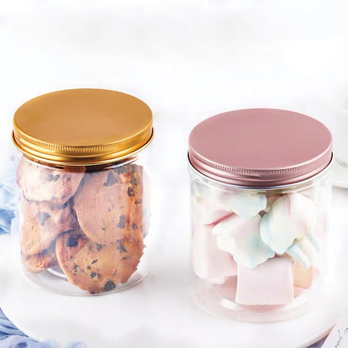 6.5 x 8cm Rose Gold Plastic Jar (113pcs)