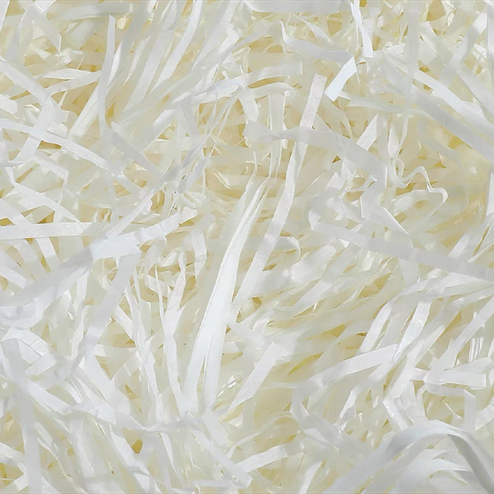 Ivory White Raffia Shredded Paper (100g)