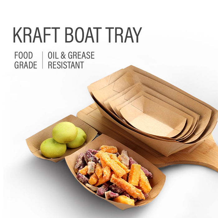 13oz Kraft Boat Tray (500pcs)