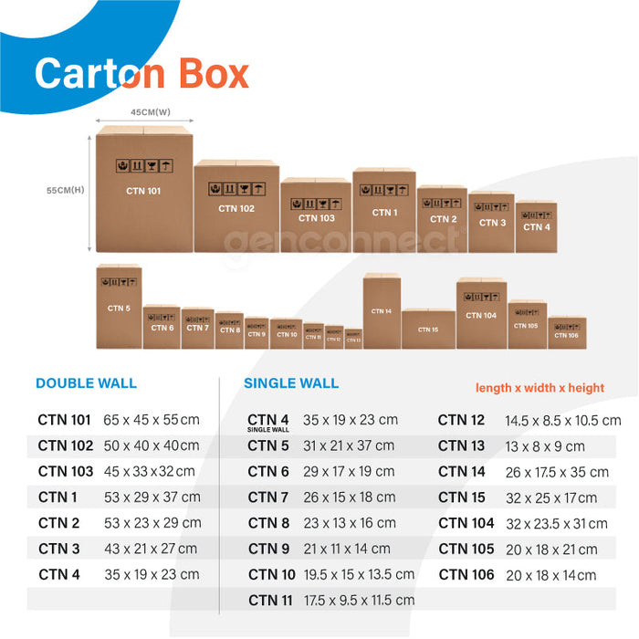 CTN 14 - 26 x 17.5 x 35cm (10pcs)