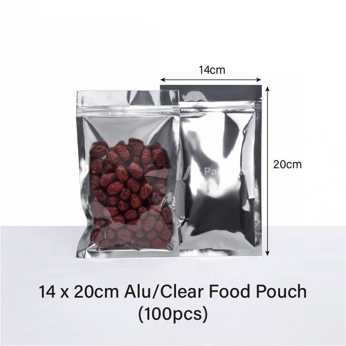 14 x 20cm Clear Food Pouch (100pcs)