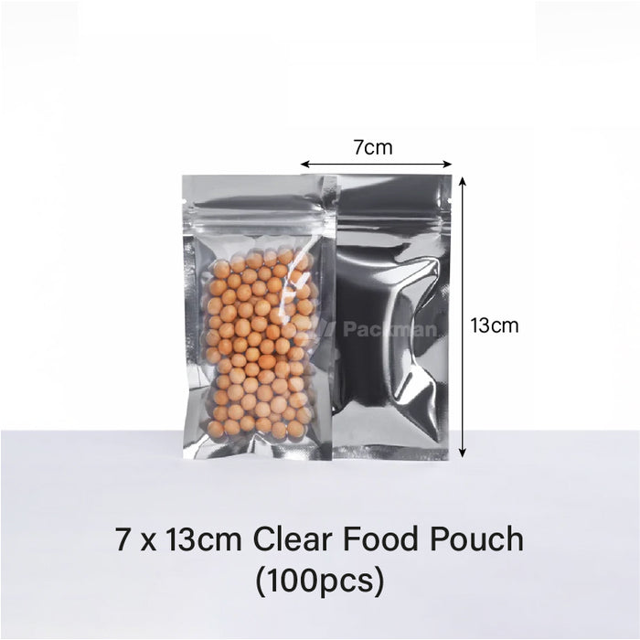 7 x 13cm Clear Food Pouch (100pcs)