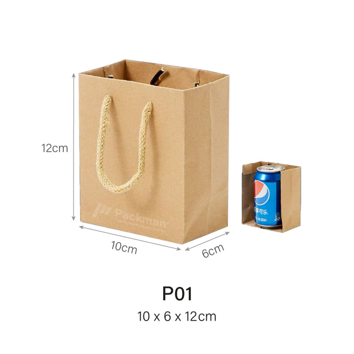 10 x 6 x 12cm P01 Paper Bag (100pcs)