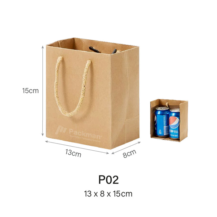 13 x 8 x 15cm P02 Paper Bag (100pcs)