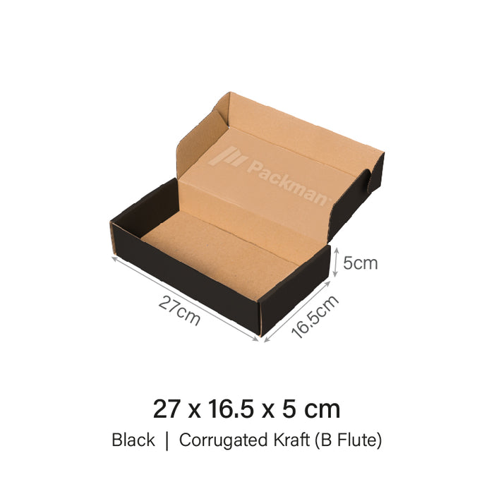 27 x 16.5 x 5cm Black Mailing Box (50pcs)