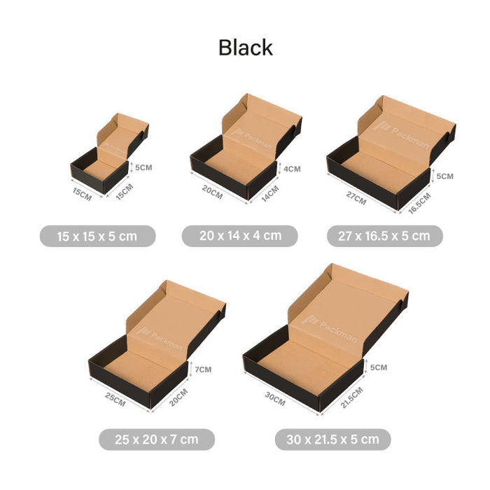 27 x 16.5 x 5cm Black Mailing Box (50pcs)