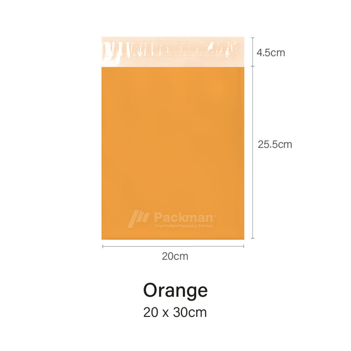 20 x 30cm Orange Poly Mailer (100pcs)