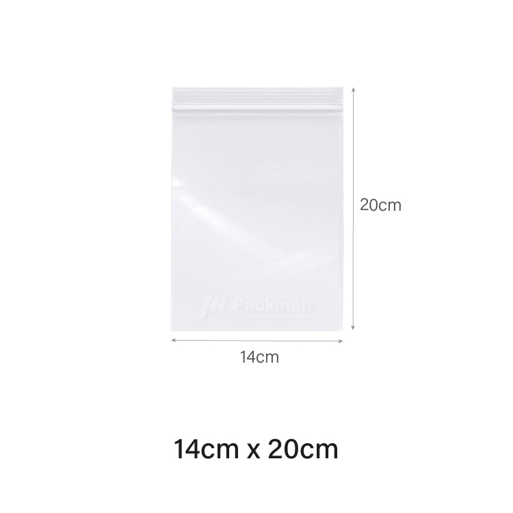 14 x 20cm Ziplock Bag (500pcs) – Packman