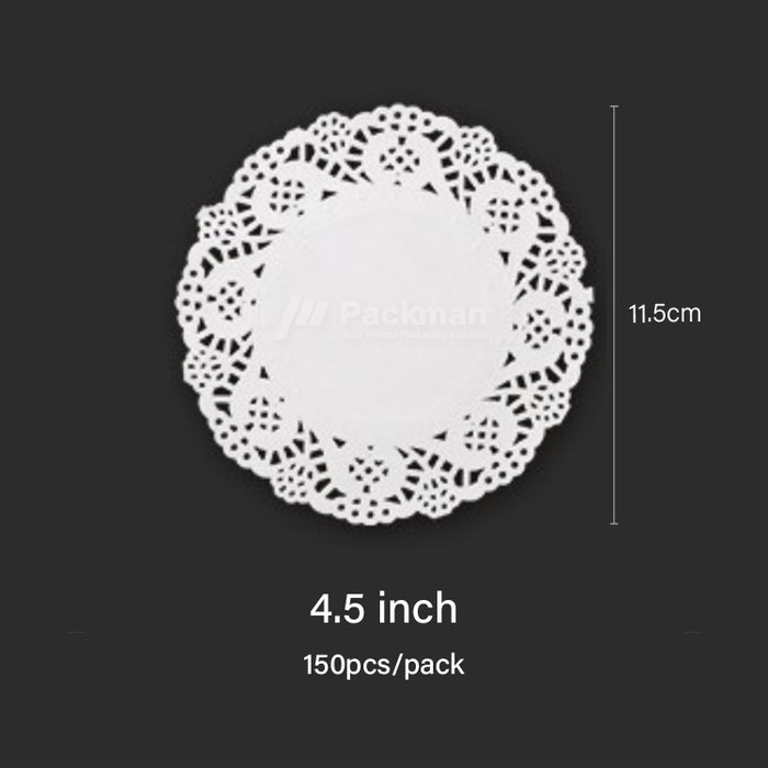 4.5 inch Lace Paper Doilies (150pcs)
