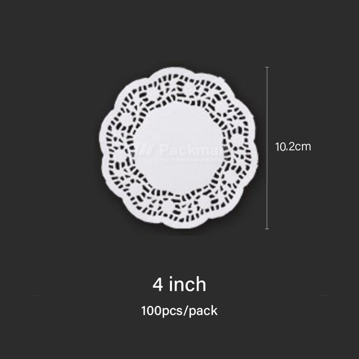 4 inch Lace Paper Doilies (100pcs)