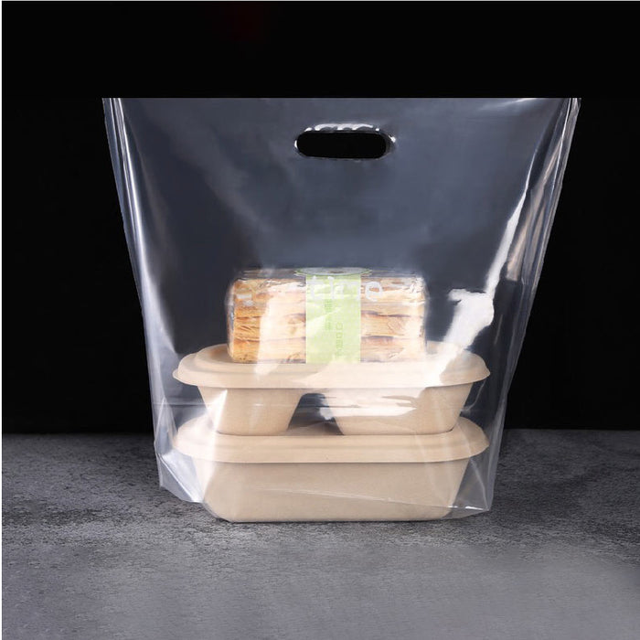 31 x 38cm Clear Hole Carrier Bag (50pcs)