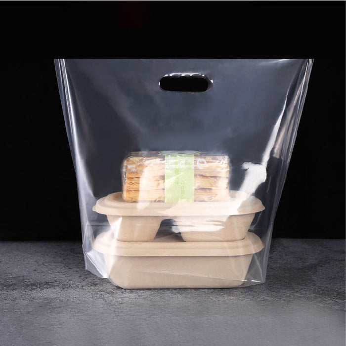 31 x 32cm Clear Hole Carrier Bag (50pcs)