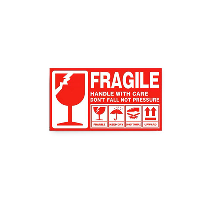 9 x 5cm Fragile Sticker (1000pcs)