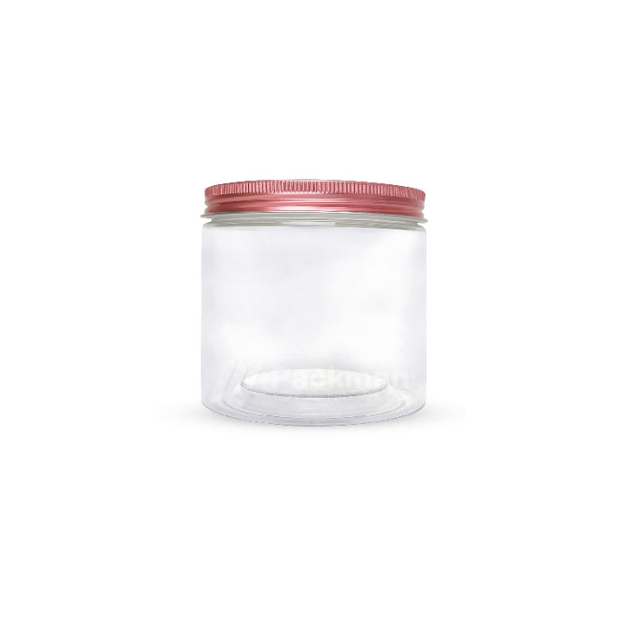 8.5 x 8.5cm Rose Gold Plastic Jar (67pcs)