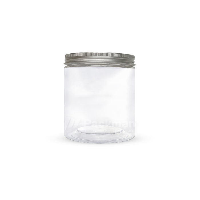 8.5 x 10cm Silver Plastic Jar (67pcs)