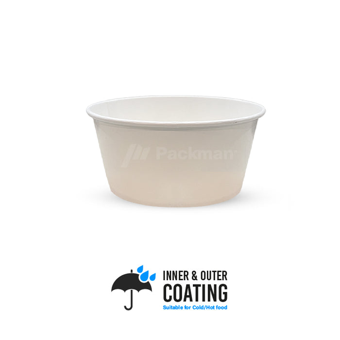 751ml White Double-Coated Kraft Bowl (1000pcs)