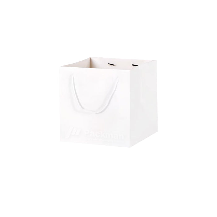 20 x 20 x 20cm Square White Paper Bag (100pcs)