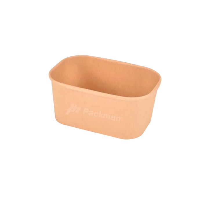 1000ml Kraft Rectangular Food Tub (300pcs)