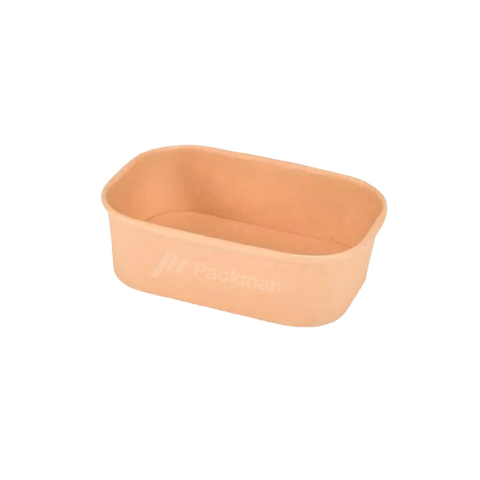 750ml Kraft Rectangular Food Tub (300pcs)