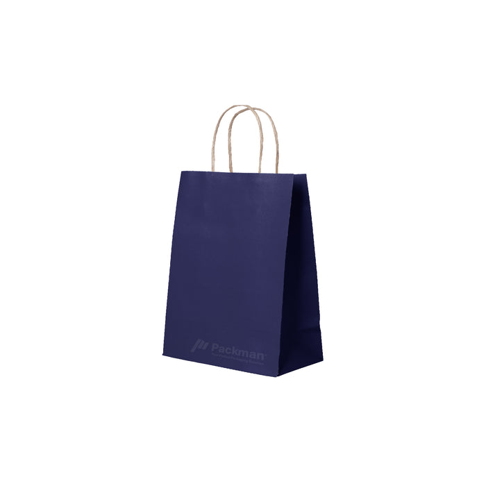 15 x 8 x 21cm Navy Paper Bag (100pcs)