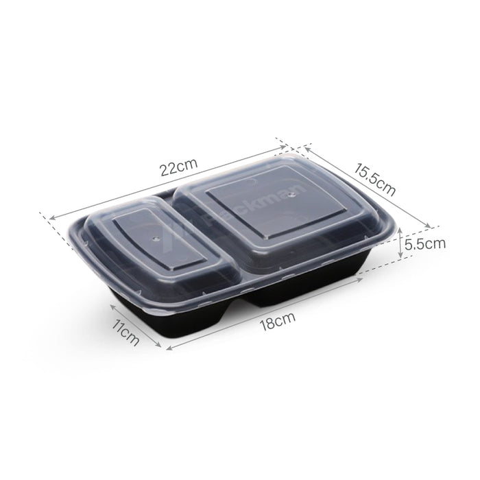 2 Compartment Lunch Box (150pcs)