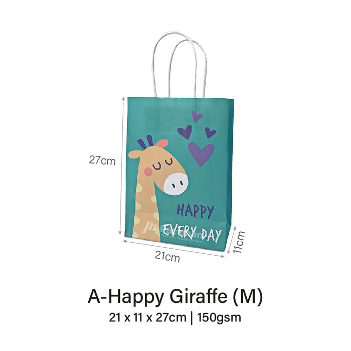 Happy Giraffe Gift Bag (50pcs)