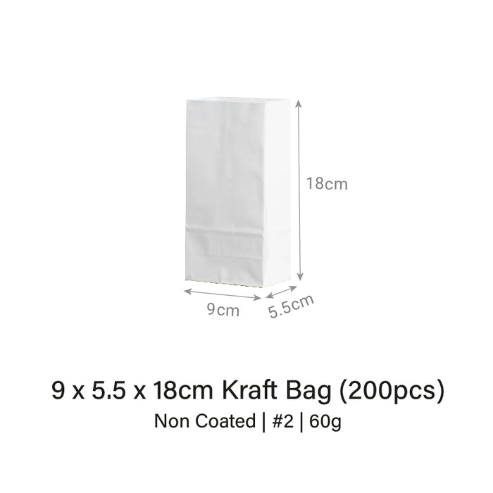 9 x 5.5 x 18cm Kraft Bag (200pcs)